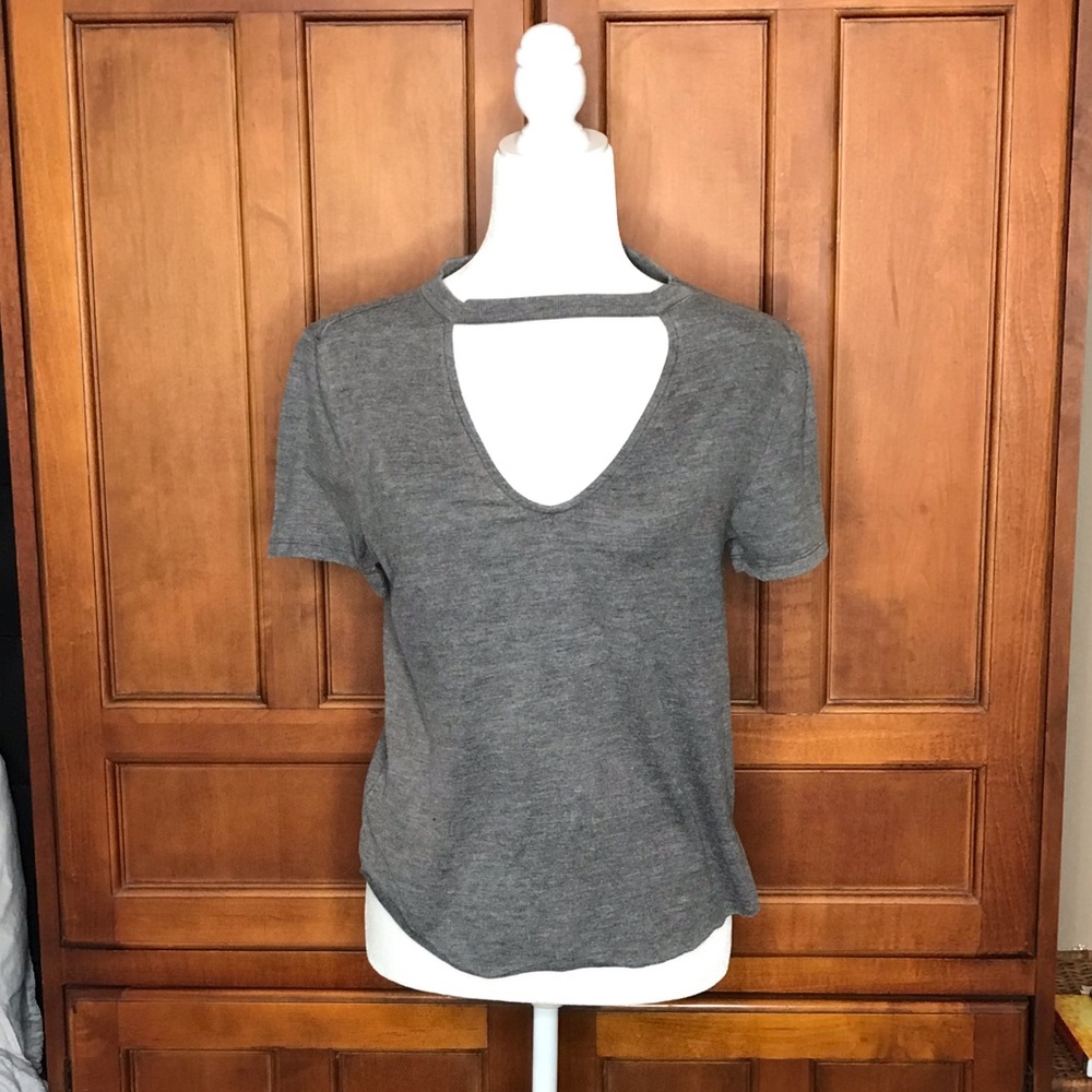 Cutout Grey Tee